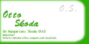 otto skoda business card